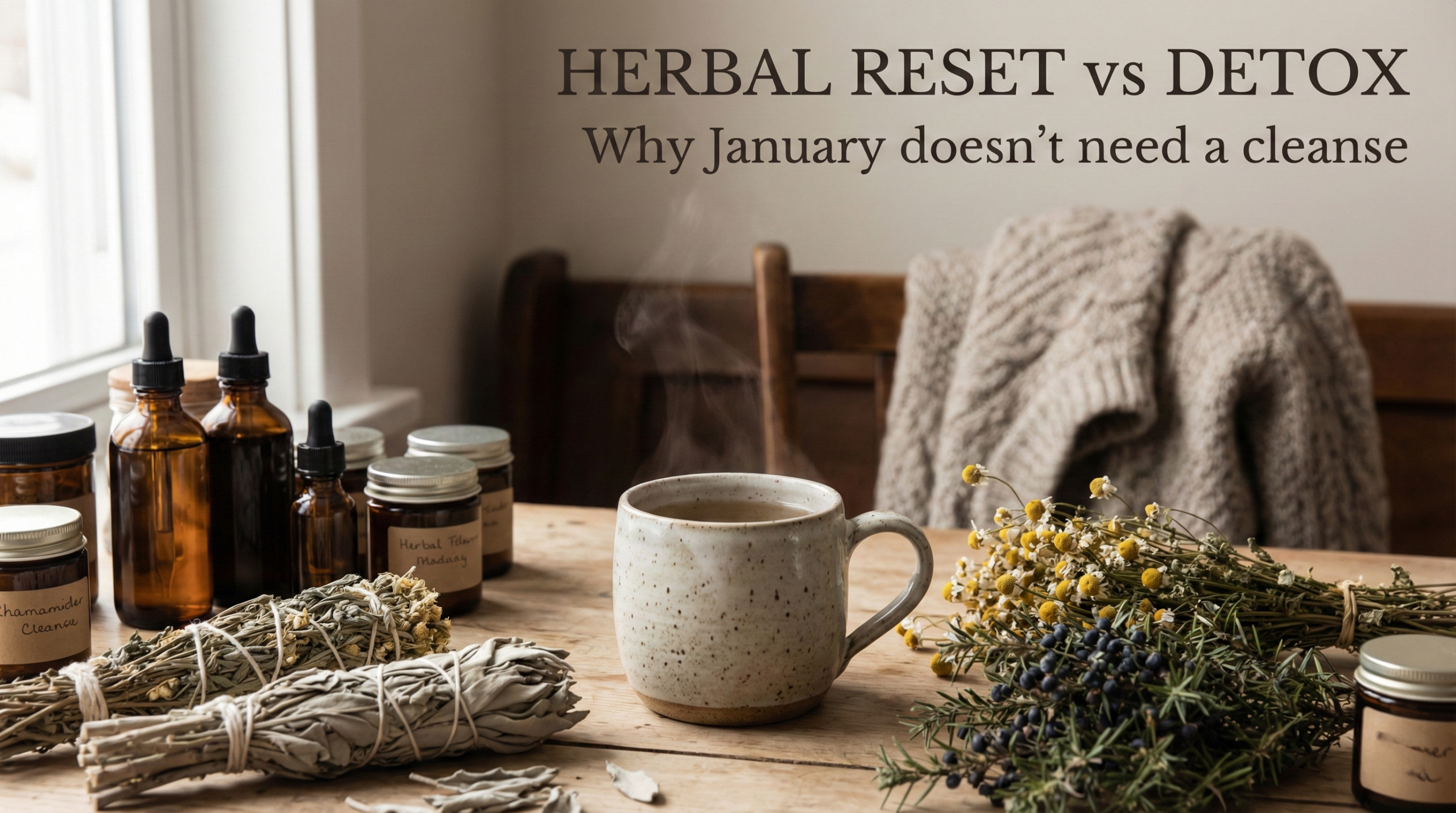 Herbal Reset vs. Detox: Why January Doesn’t Need a Cleanse